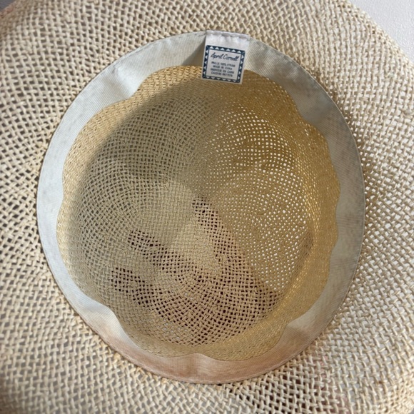 APRIL CORNELL Minimalist Feminine Whimsical Straw Sun Hat with Folding Rim - Picture 4 of 6